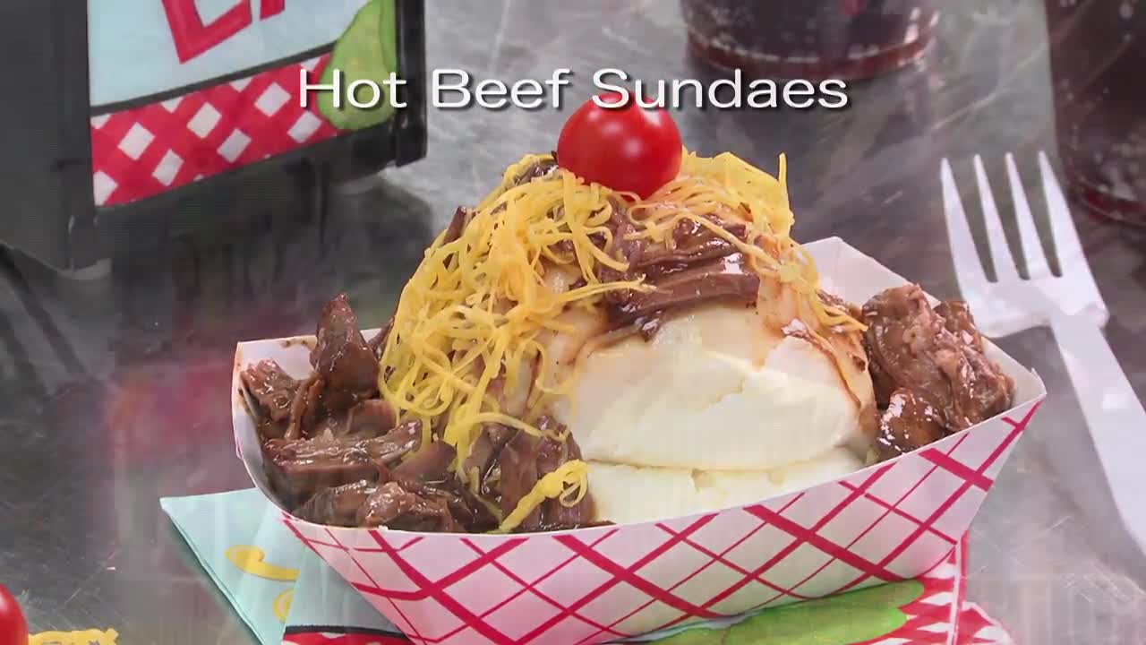 Hot Beef Sundaes