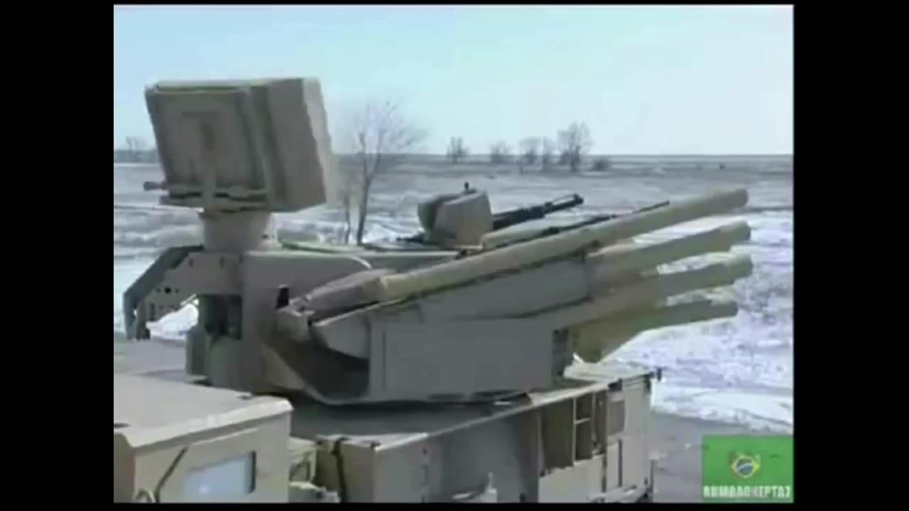 Russian Pantsir-S1 Medium-Range Air Defense Missile and Artillery System