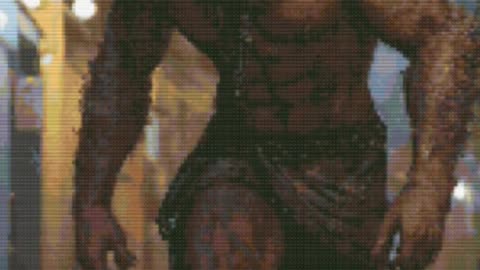 AI Generated Werewolf full coverage cross stitch pattern