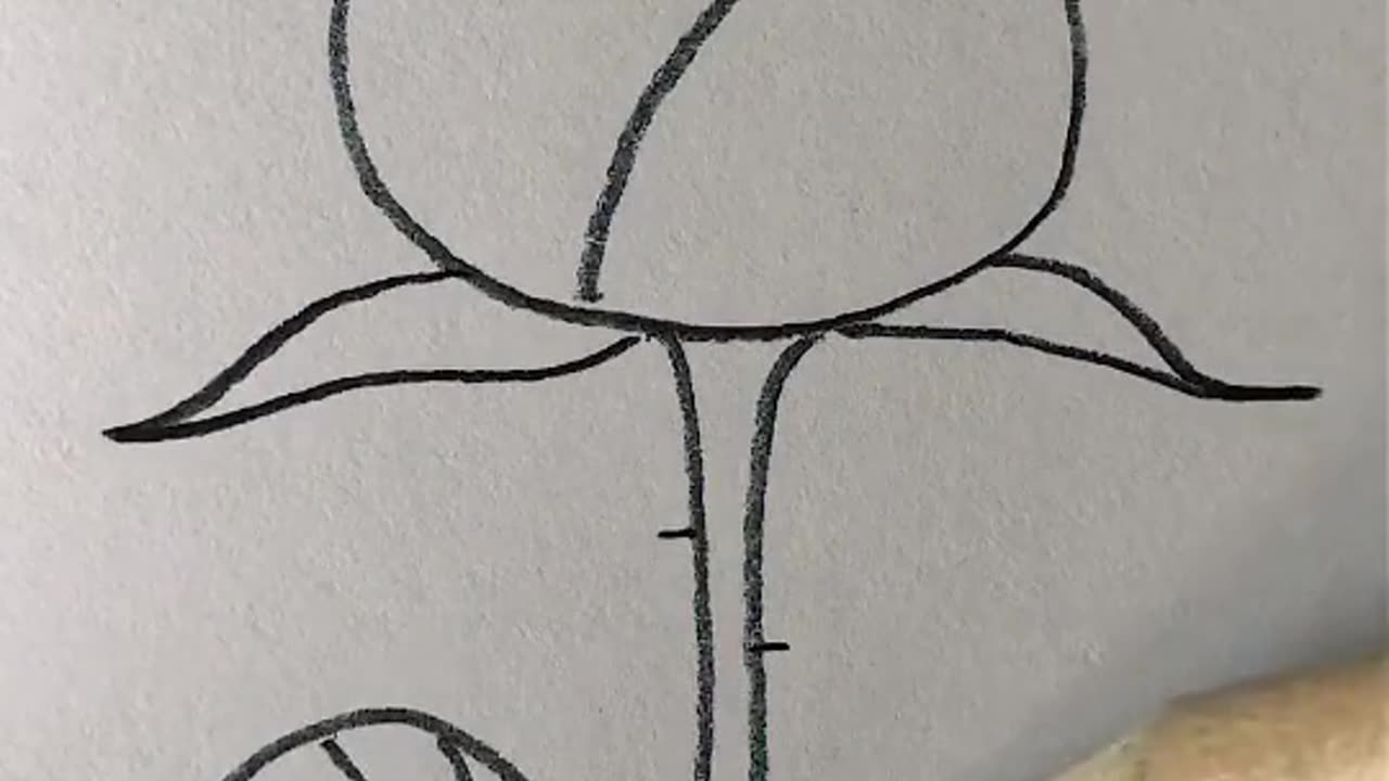 How To Draw a Rose !