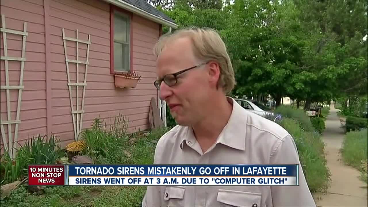 Tornado sirens inadvertently activated at 3 a.m.