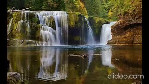 meditation.. Beautiful waterfalls