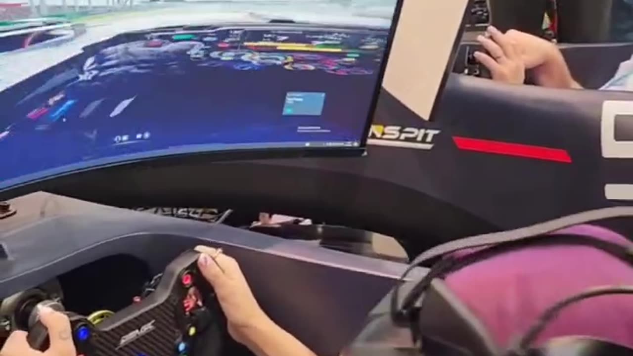 F1 simulator @conspit_official @ces @cta #ces #lasvegas