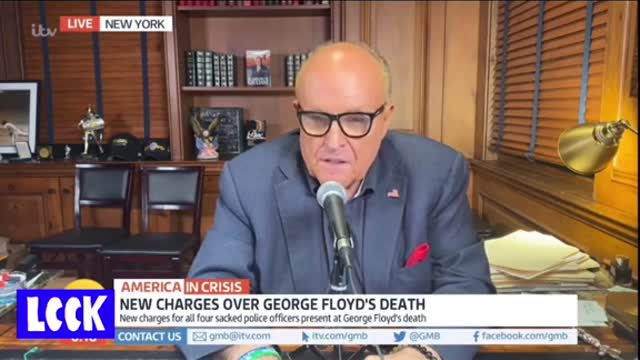 Giuliani" Defends* Trump on his Live Interviewl