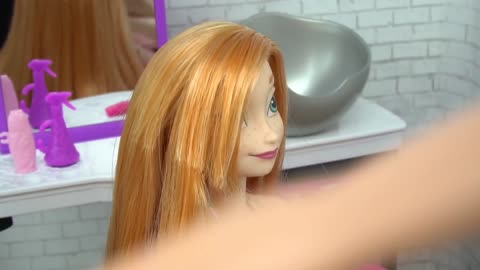 Diana Doll Washing Hair at the Salon this Morning