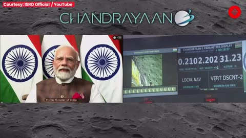 The Moment India landed on moon