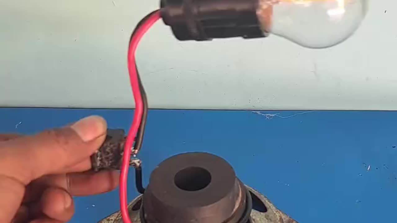 own free energy source from old speaker = simple invention