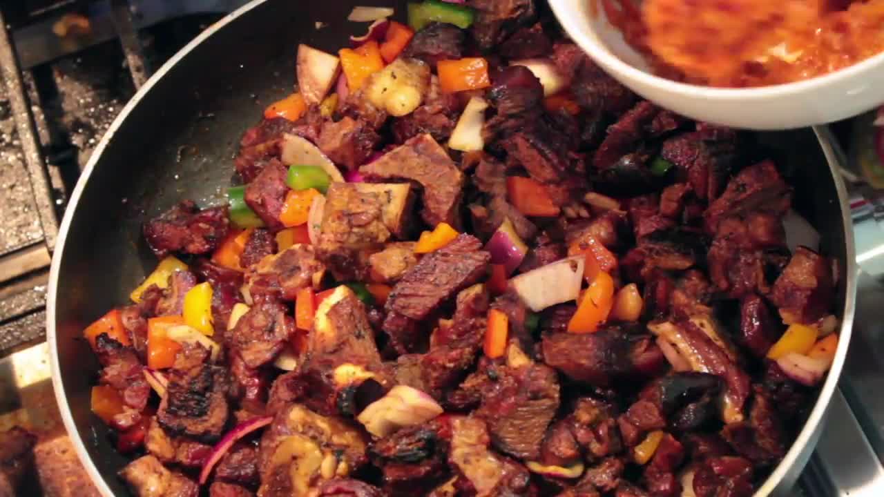 SPICY SAUCY ASUN RECIPE - SMOKED/GRILLED GOAT MEAT