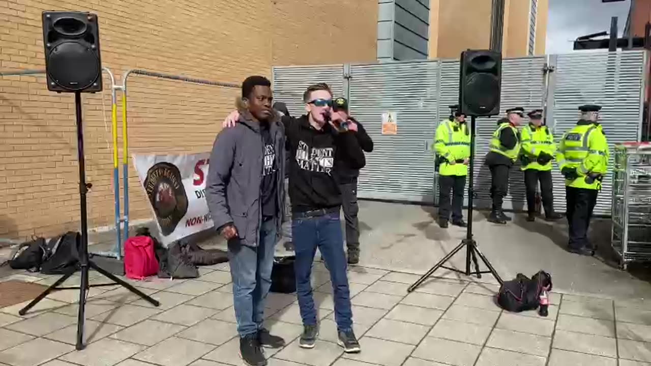 Black and white unite.