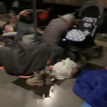 Ukraine Russia War Family forced to sleep in under ground train station during war