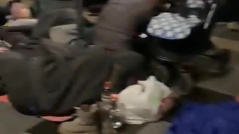 Ukraine Russia War Family forced to sleep in under ground train station during war