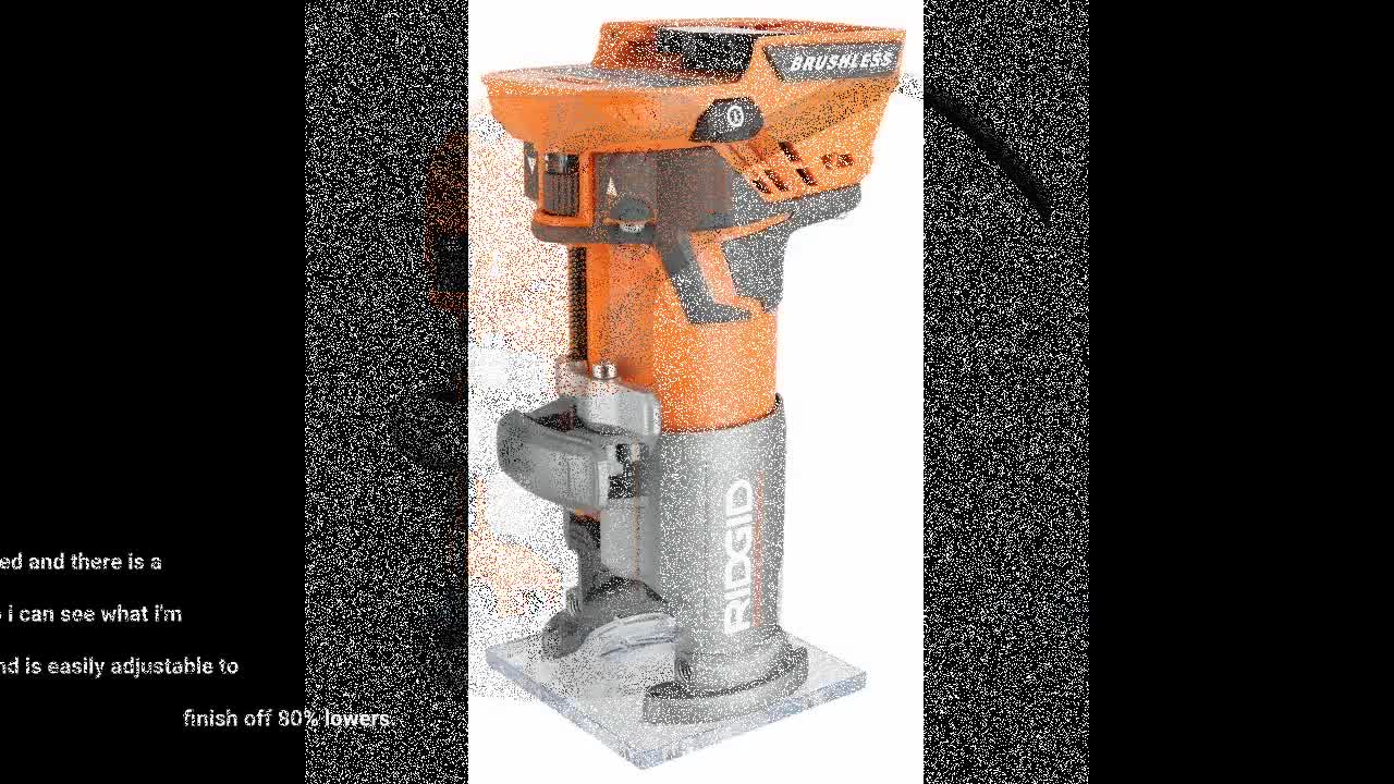 Ridgid 5.5 Amp Corded Compact Power Trim #router-Overview