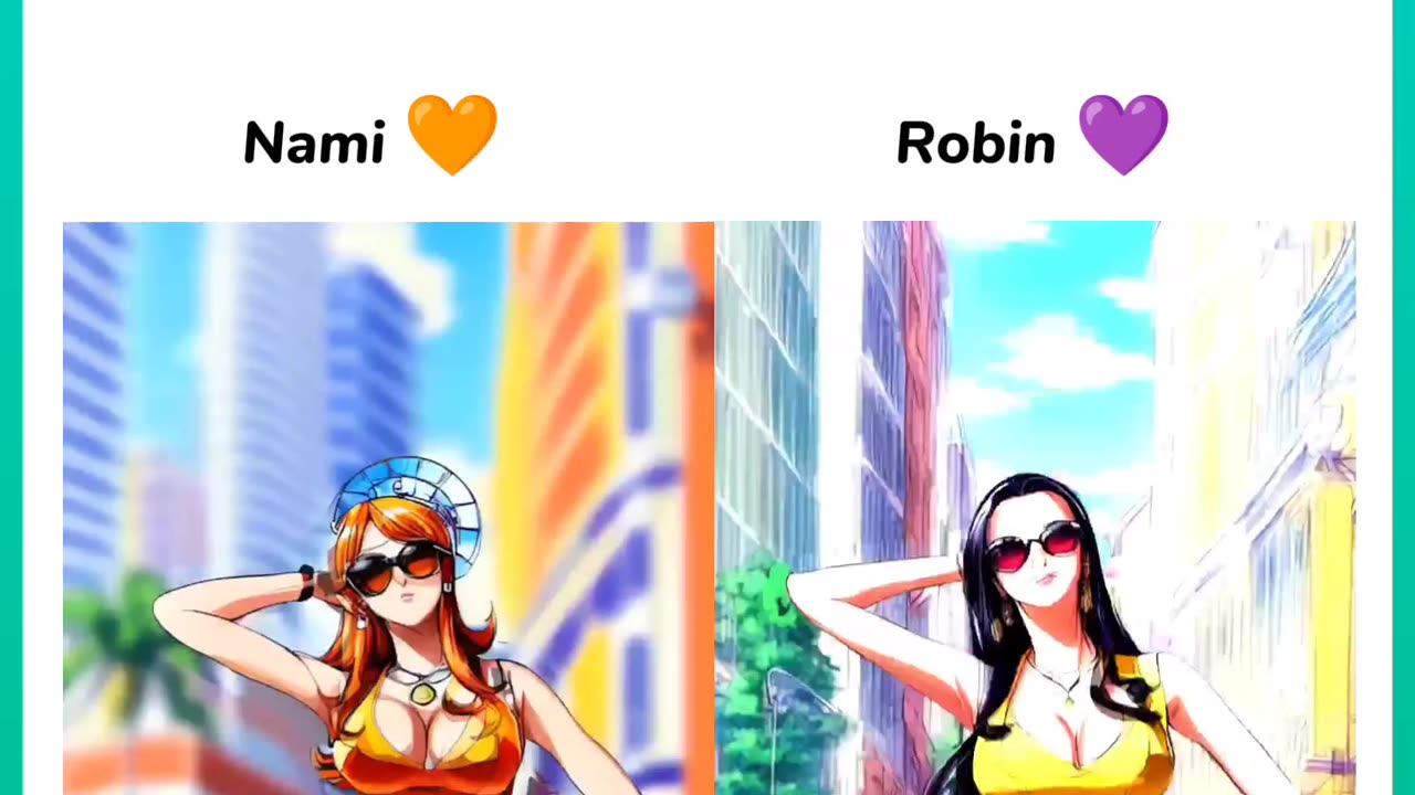 Nami and Robin Ai dance edit 🧡💜