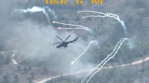 Combat work of the crew of the Mi-35