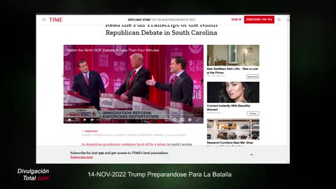 14-NOV-2022 Trump Preparándose Para La Batalla