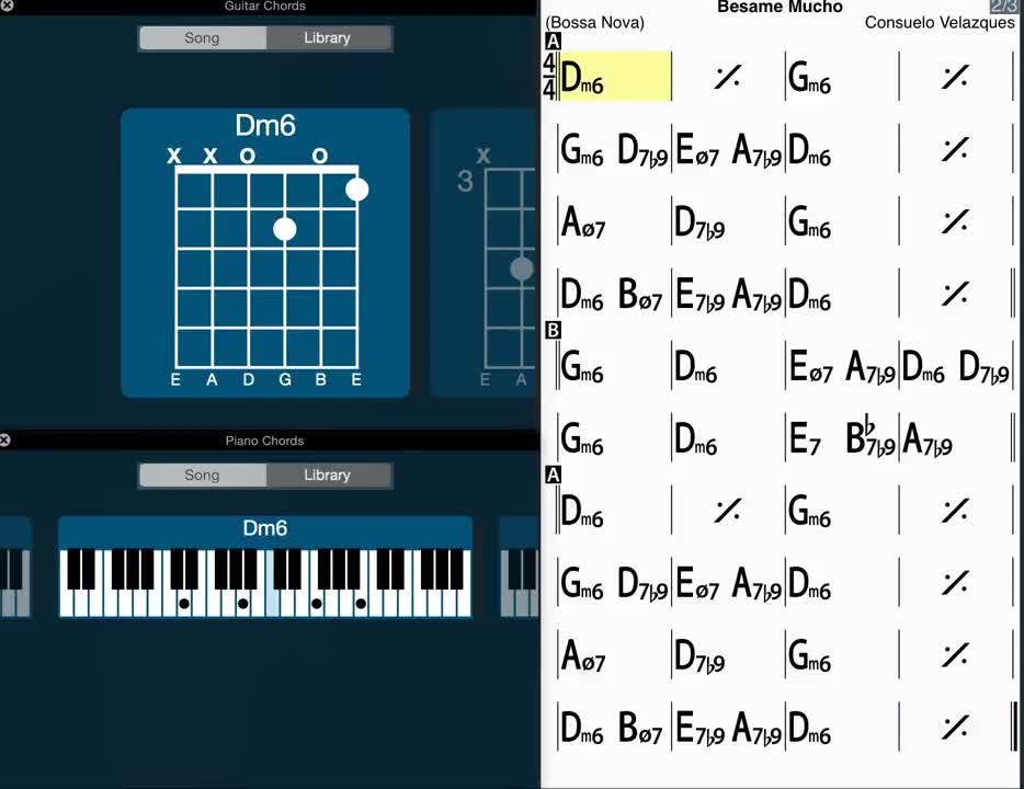 Besamé Mucho - iReal Pro - Jazz Tutorial