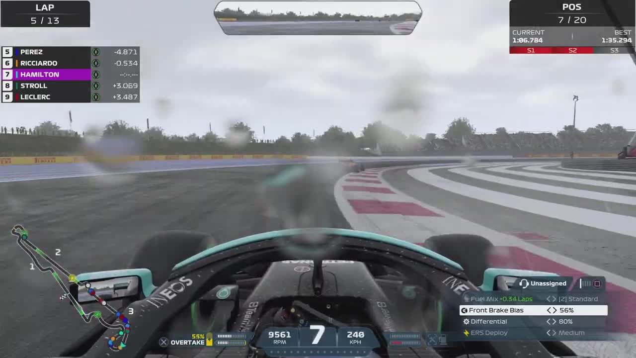 F1 2021 - Championship Round 8 Le Castellet Mercedes F1 W12 Hamilton