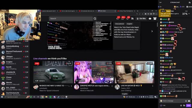xQc listens to ASMR for the first time