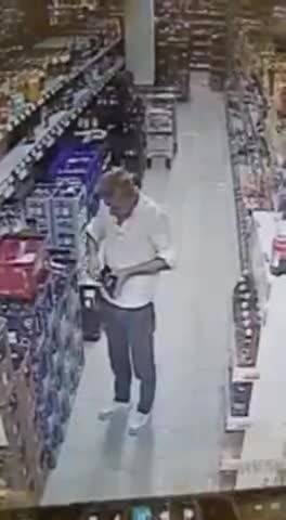 SPIRAL COLLAPSE inside a grocery story.