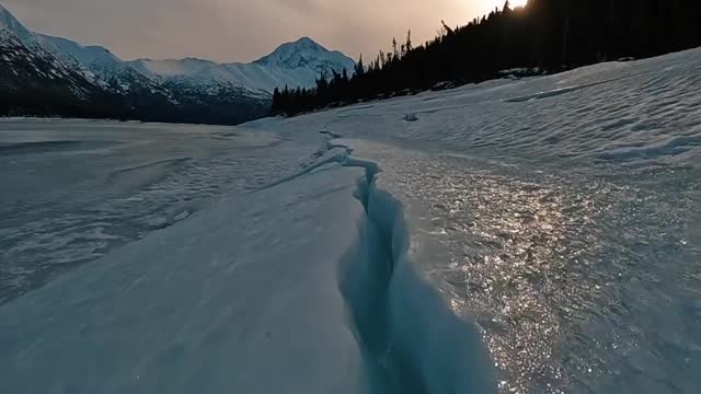 The ice 🧊 the spring sun ☀️ melted!