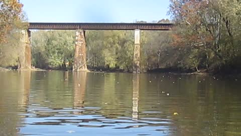 Amtrak crossing over the Monocacy River, near Dickerson, Maryland.