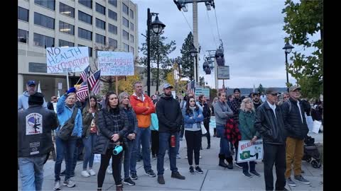 Spokane Rally to Protest Vaccine Mandate Slide Show