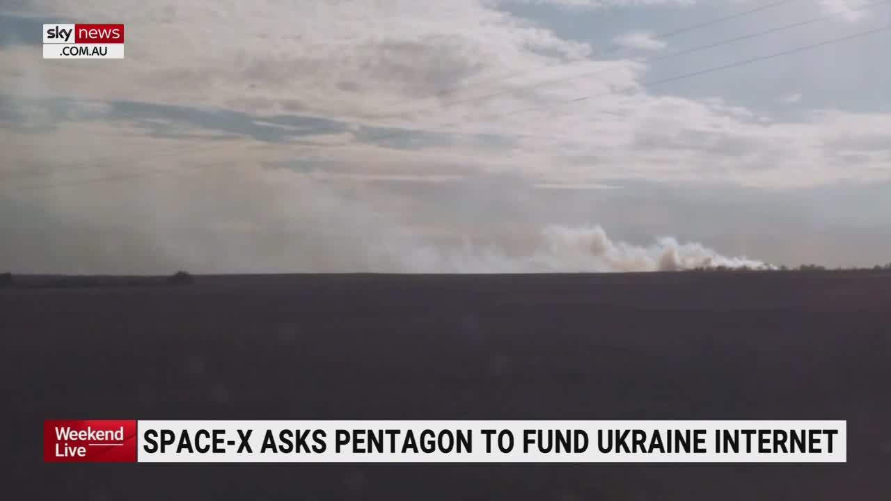 SpaceX asks Pentagon to fund Ukraine internet