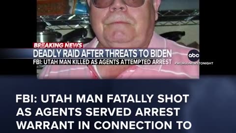 BREAKING NEWS 🗞️ MAN KILLED DURING FBI RAID IN CONNECTION WITH THREATS AGAINST BIDEN & OTHER OFFICIALS