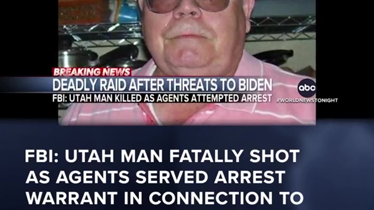 BREAKING NEWS 🗞️ MAN KILLED DURING FBI RAID IN CONNECTION WITH THREATS AGAINST BIDEN & OTHER OFFICIALS