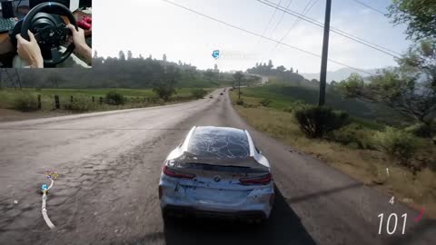 Rebuilding BMW M8 Competition Coupe 1300HP - Forza Horizon 5 | Thrustmaster T300RS Gameplay.-12