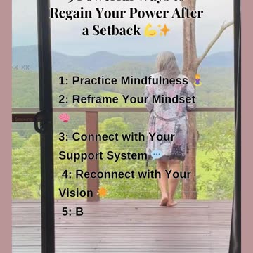 5 Powerful Ways to Regain Your Power After a Setback #personalgrowth #motivation #selfempowerment