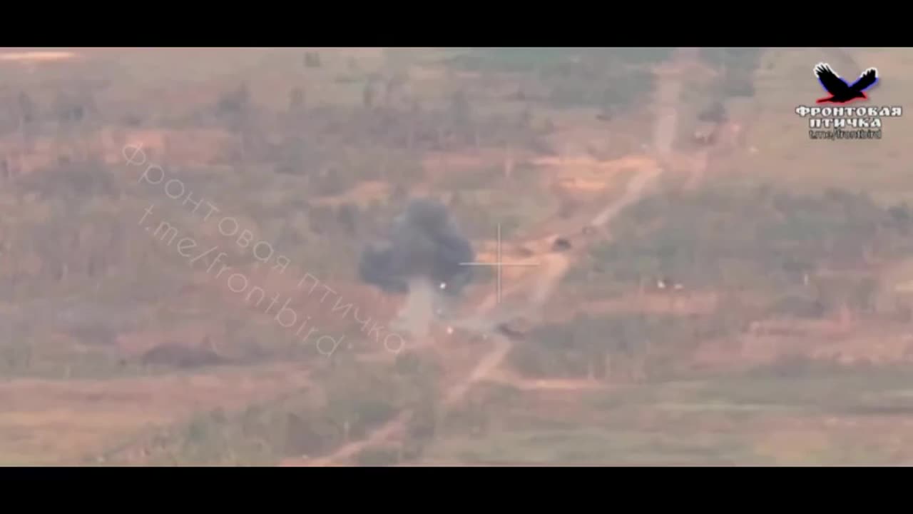 The moment of destruction of a Challenger 2 tank from a Kornet APC system