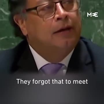 Colombian President Gustavo Petro at the UN this week.