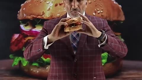 how to eat burger.