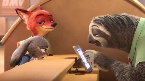 Zootopia/Zootropolis - Sloth scene (Eu Portuguese)