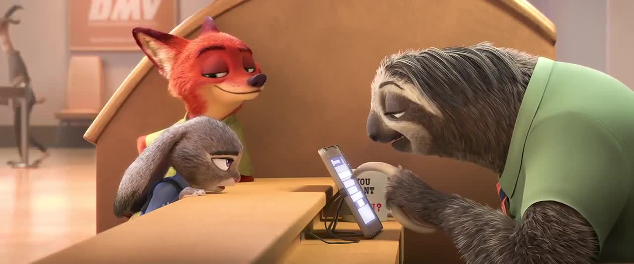 Zootopia/Zootropolis - Sloth scene (Eu Portuguese)