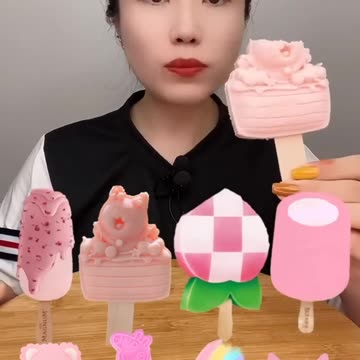 Juicy Ice Creams Eating Challenge | #asmr #food #shorts