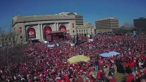 FALSE FLAG EVENT AT KANSAS CITY CHIEFS SUPER BOWL PARADE!