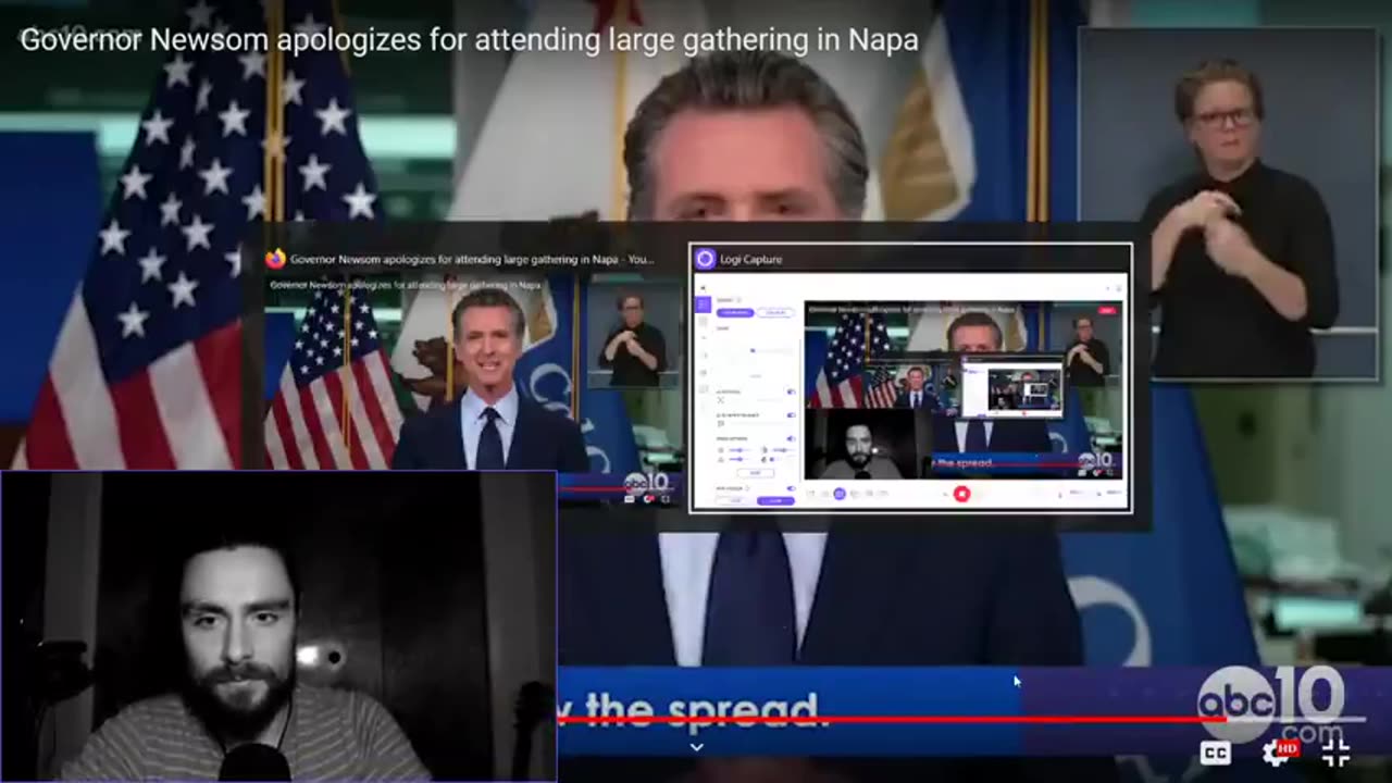 Critiquing Gavin Newsom's Psychotic Apology & Behavior.