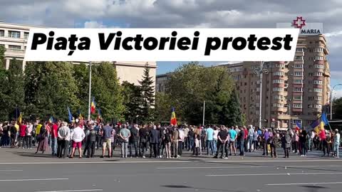 Protestul cetatenilor din Piata Victoriei in 2.10.2022; partea 2