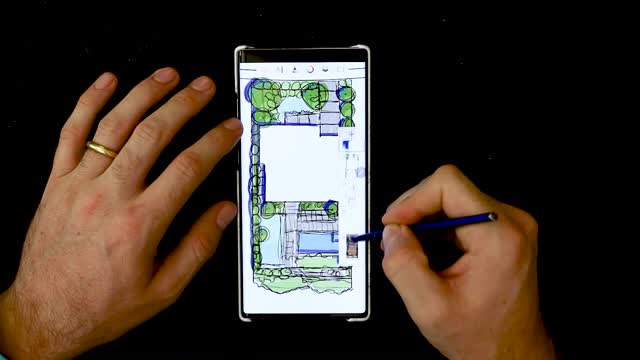 Landscape Design Sketch with Samsung Note