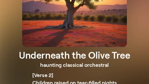 Underneath the olive tree