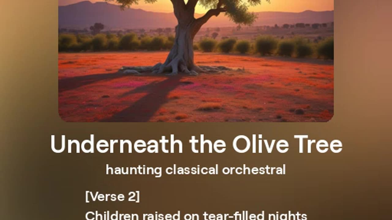 Underneath the olive tree