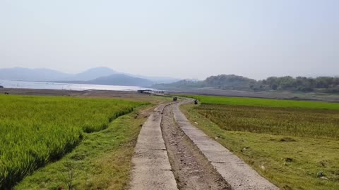 Camp fishing - arrived at the dam "Jati Gede, Sumedang, West Java"