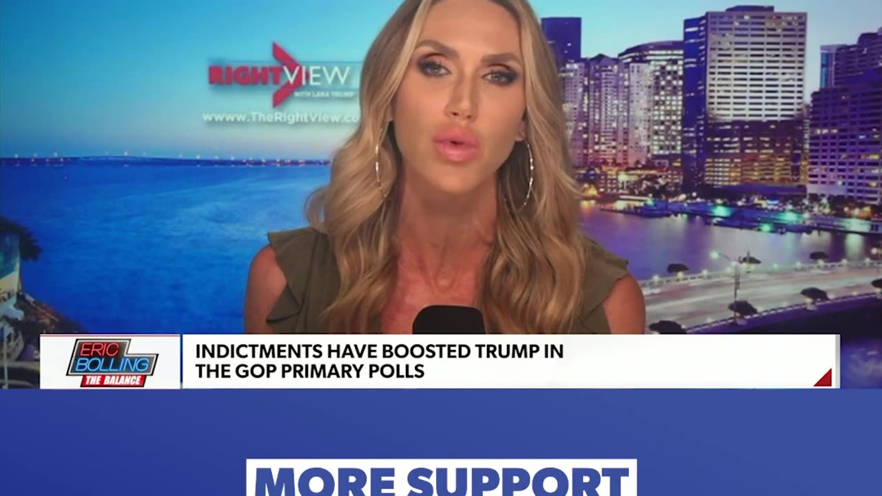 Lara Trump on how Donald Trump's mug shot has "rallied more support around him."