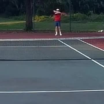 BACKHAND PASSING SHOT FOR THE WINNER!