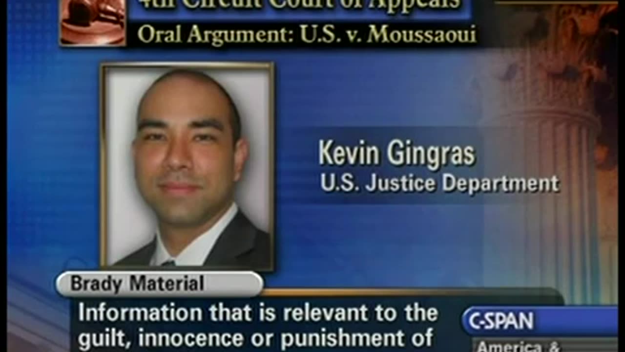 United States vs Zacarias Moussaoui Second Oral Argument