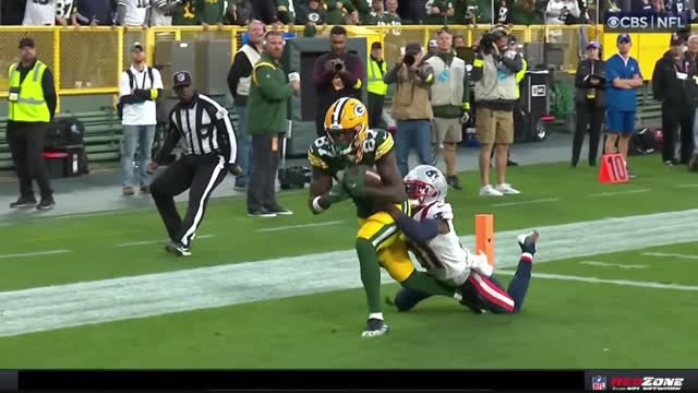 Romeo Doubs DROPS perfect throw from Aaron Rodgers & Bill Belichick is furious