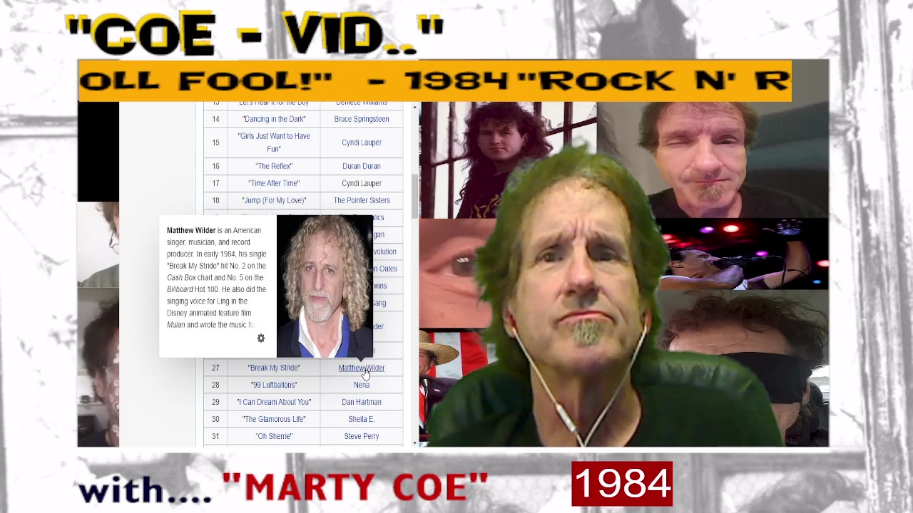 COE VID ROCK N ROLL FOOL #8 - 1984