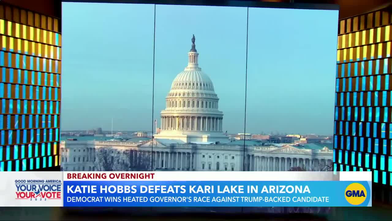 Democrat Katie Hobbs projected to win Arizona governor’s race l GMA